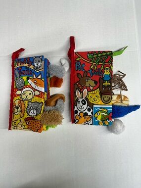 Jellycat Soft Cloth Texture Activity Book Lot of 2